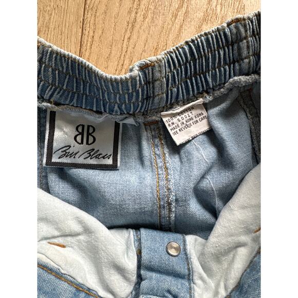 Vintage Biu Blues Denim Button Front Skirt W27 - Picture 3 of 5